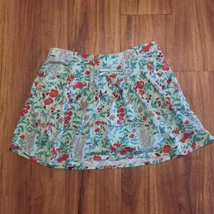 Colorful floral girls skirt.